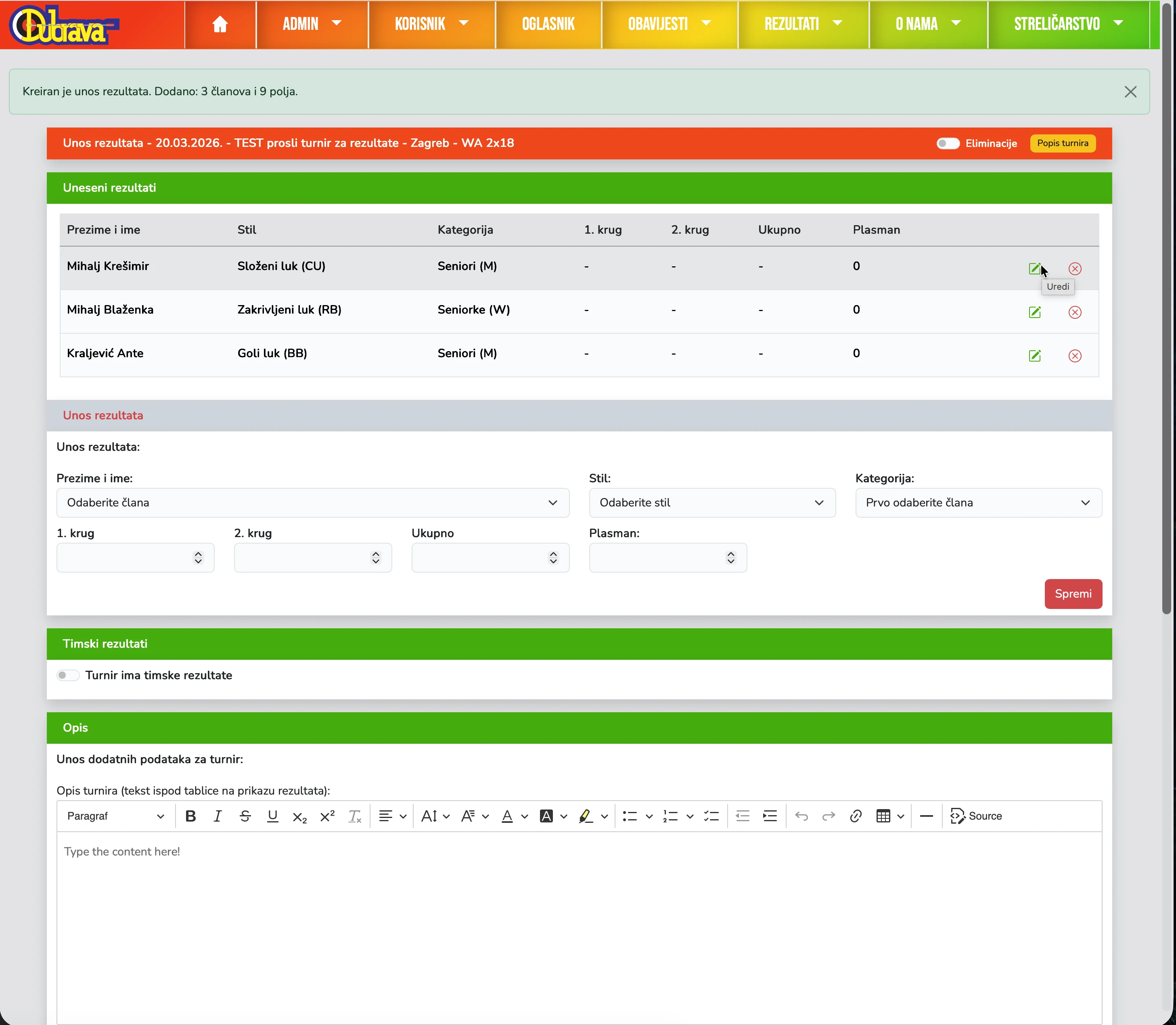 03b. Prijave i izvoz podataka - detalj