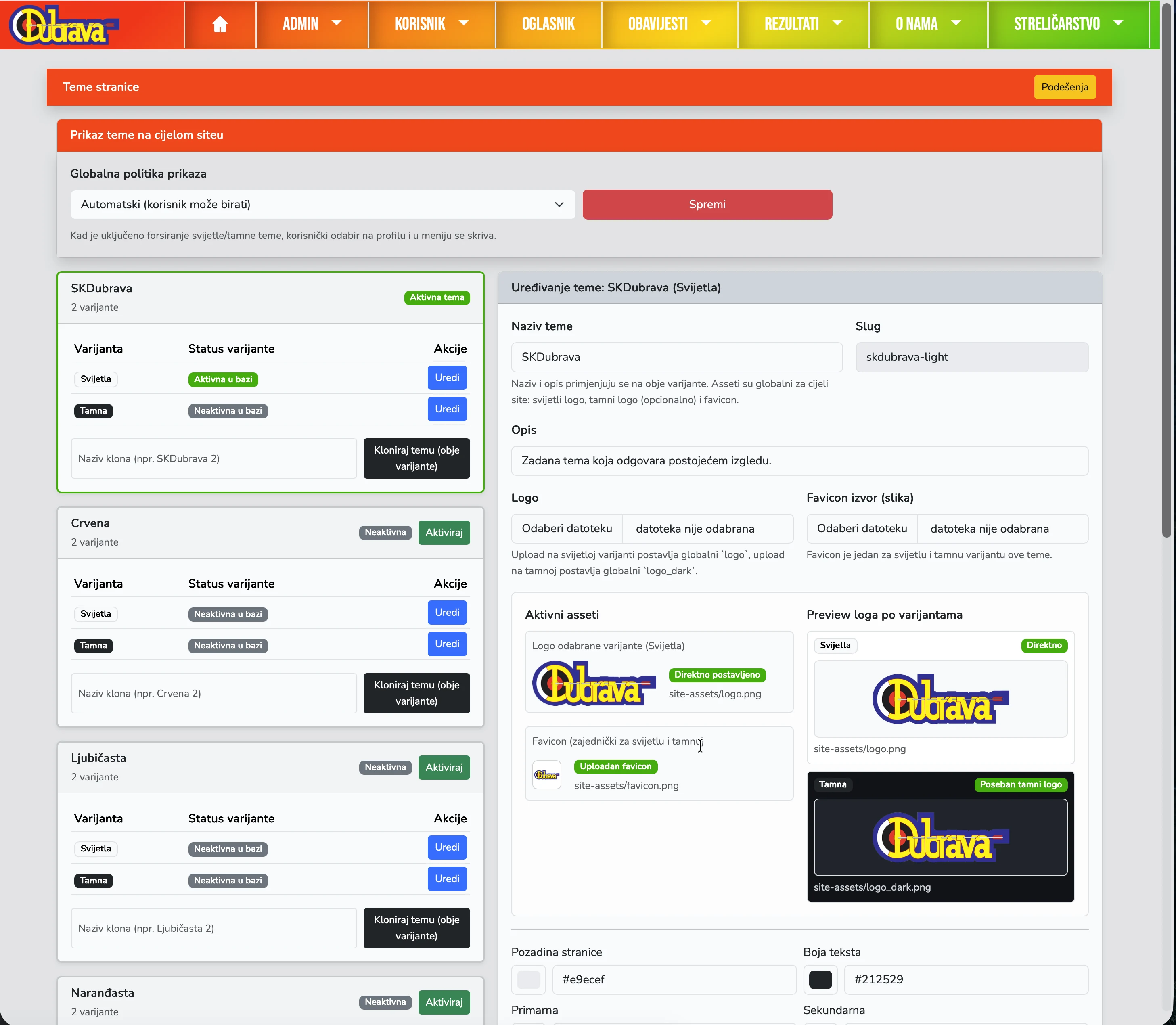 19. Uređivanje teme
