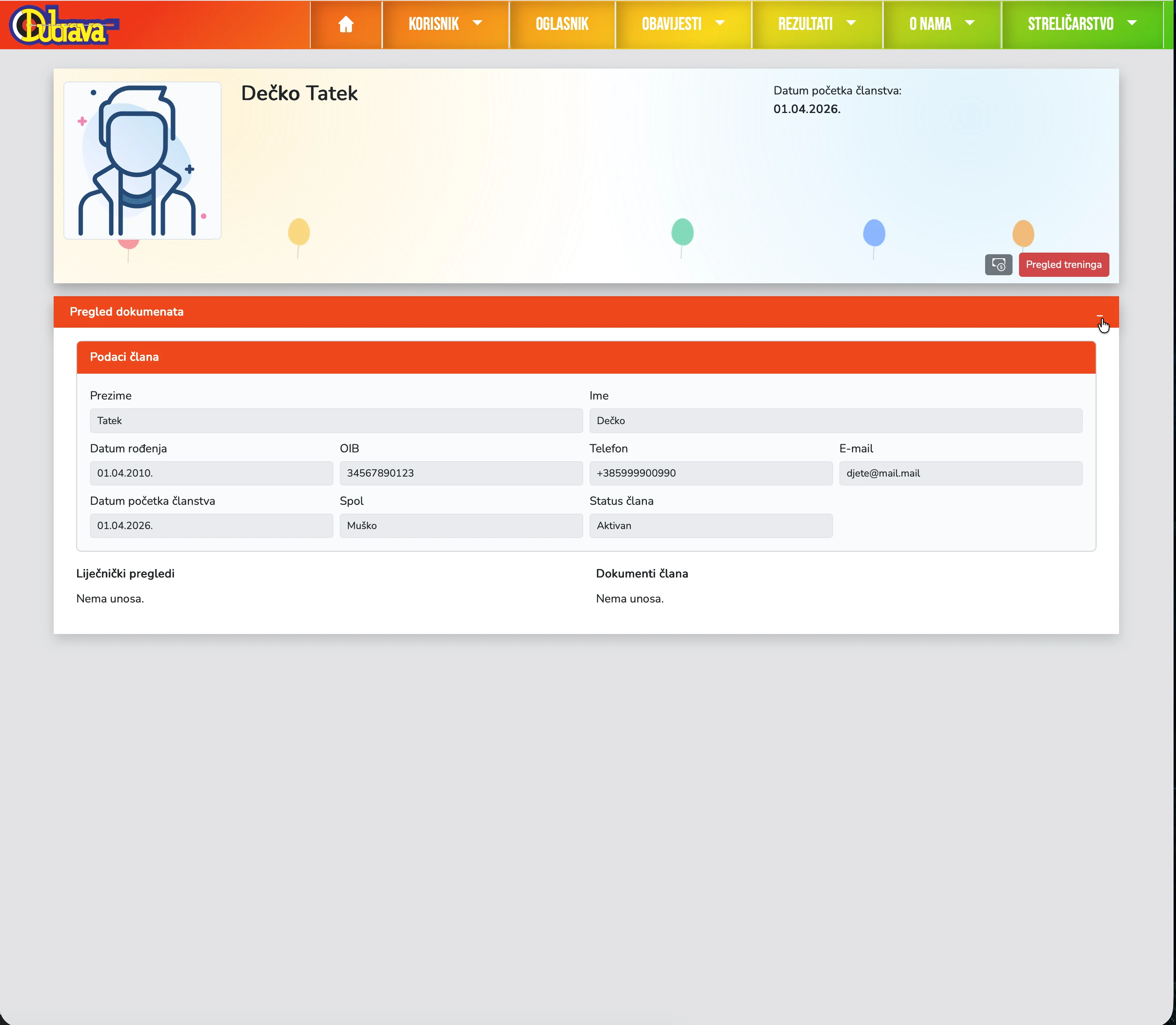 08. Pregled podataka djeteta