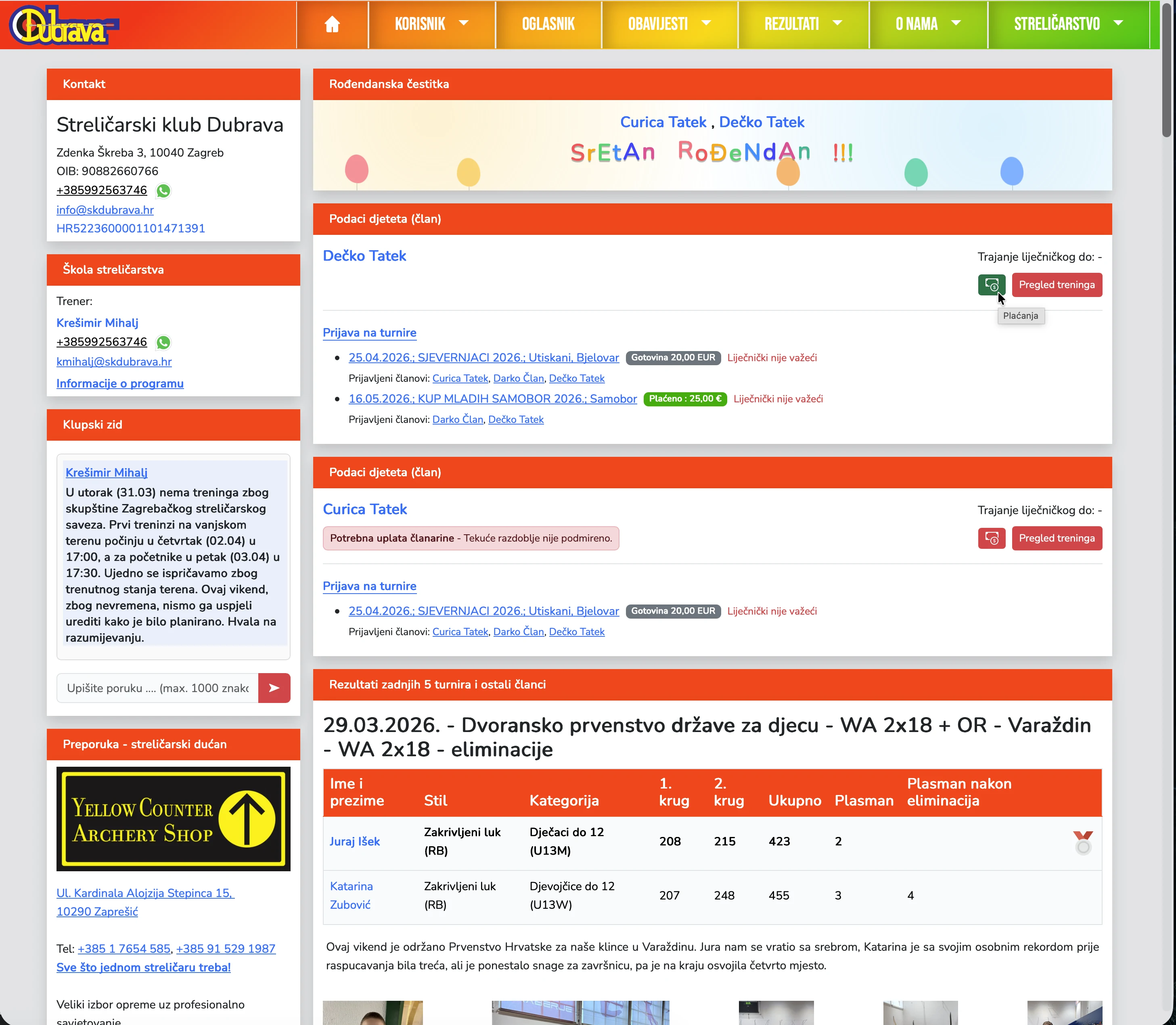 16. Sve plaćeno za dijete