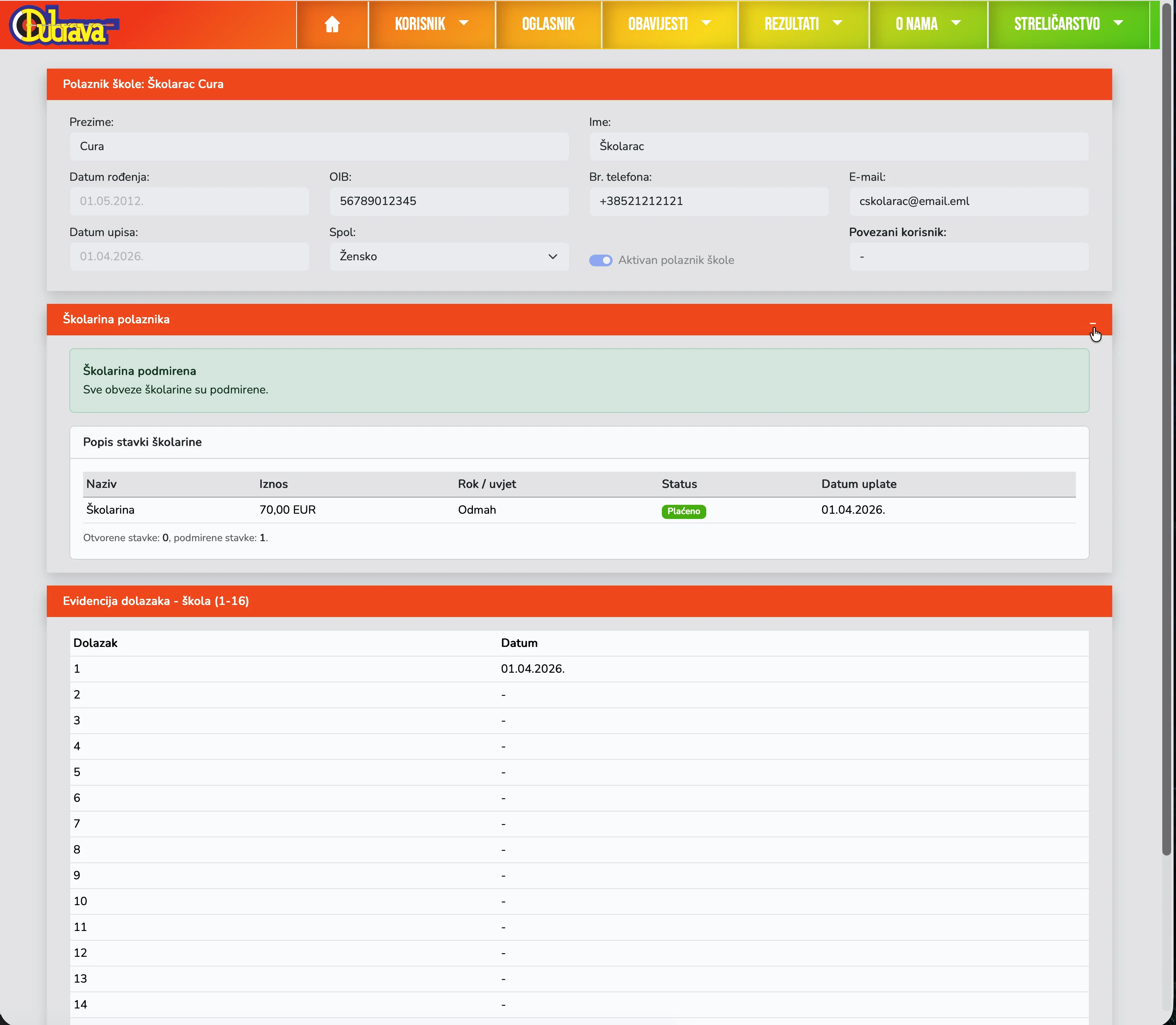 08. Pregled profila i školarine