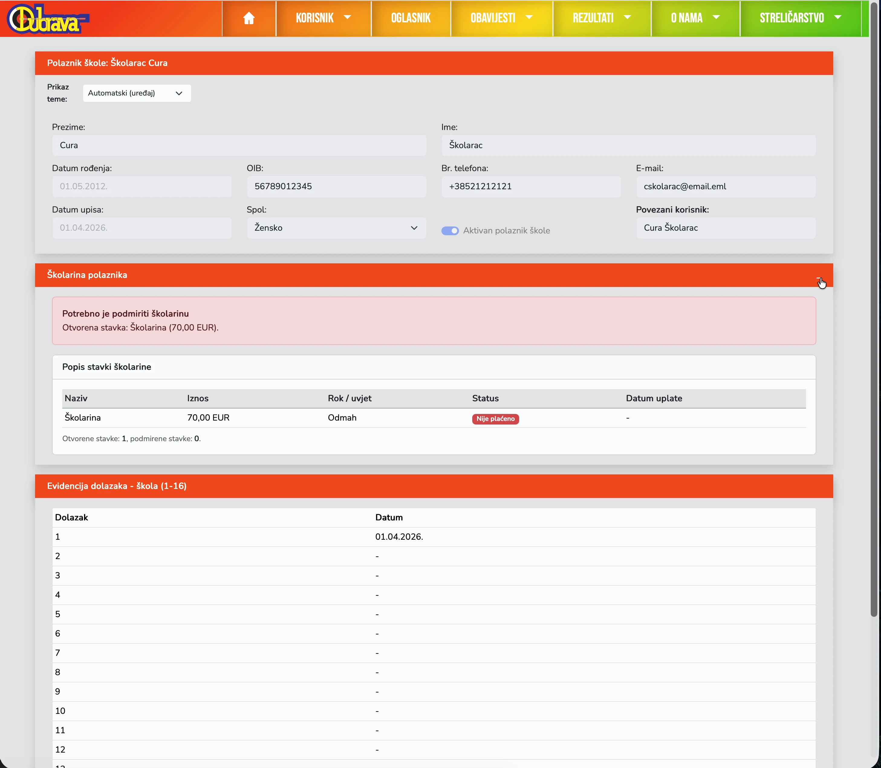 07. Pregled školarine