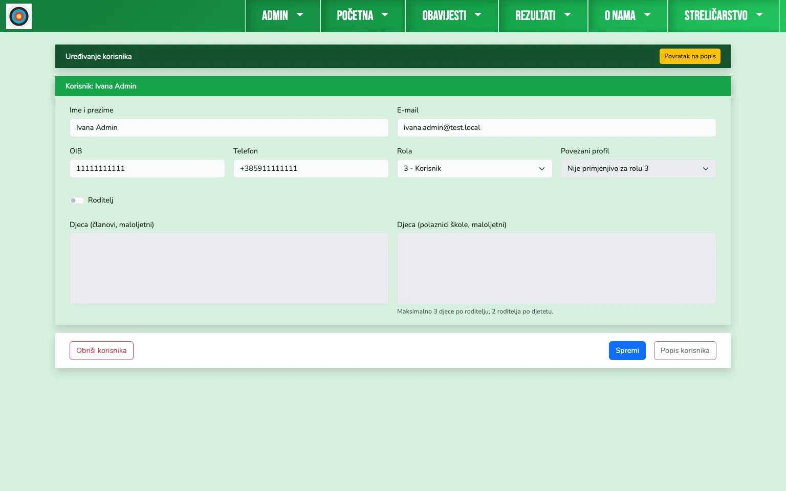 Promocija korisnika u admina